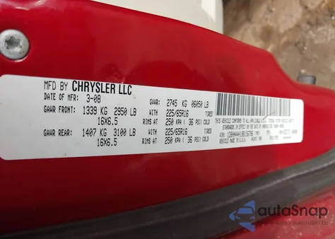 2008 Dodge Grand Caravan Se from USA, damaged, VIN 1D8HN44H18B156786